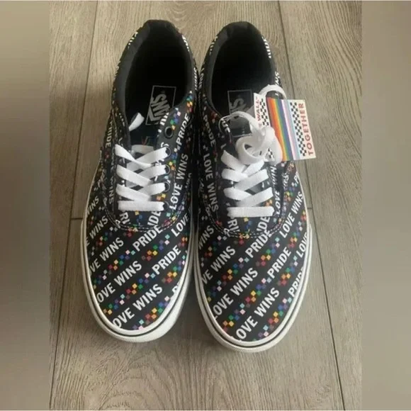 NIB Vans Doheny Pride Sneaker Love Wins Lace Up Off The Wall Men’s - Picture 2 of 11
